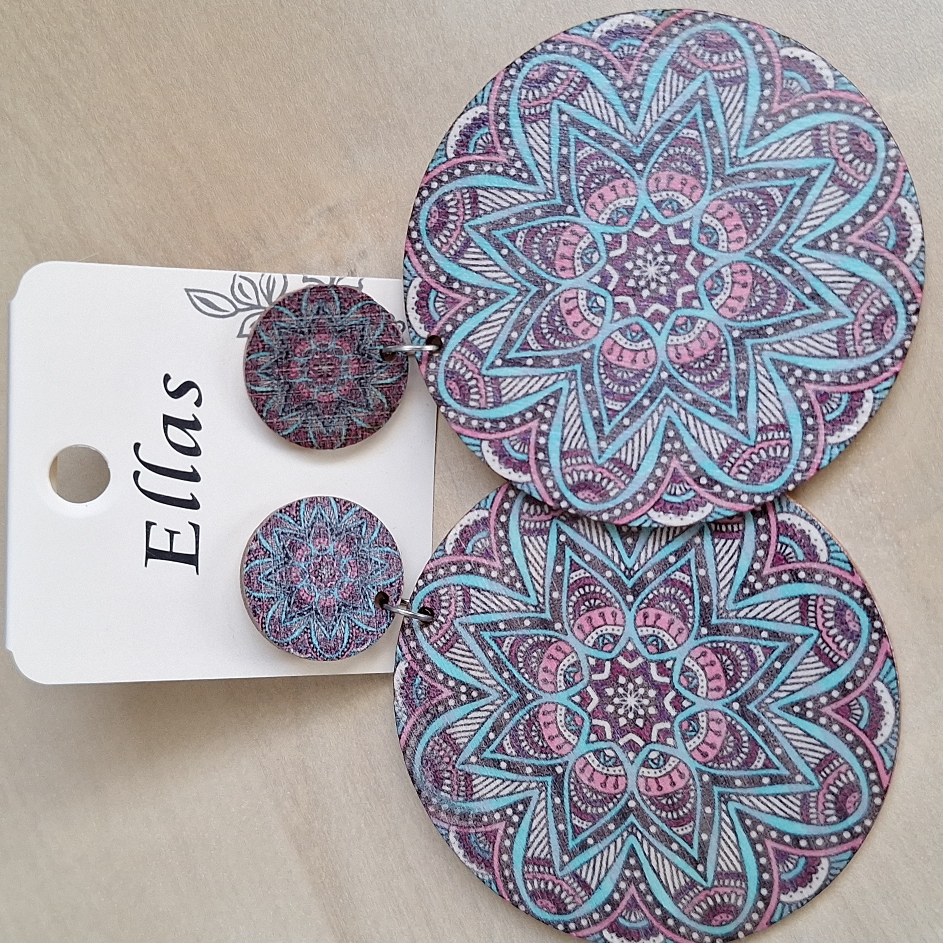 3 For $15 Wood Boho Festival Earrings